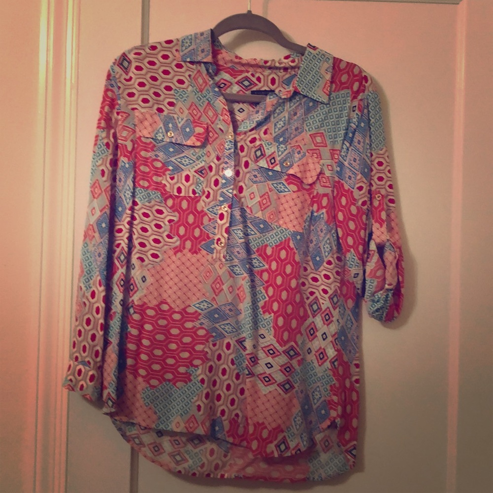Never worn Talbots patterned top